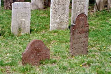 Gravestones of Abraham and Hepzibah Pierson